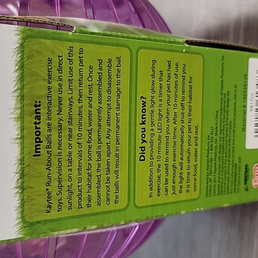 🥳Host pick🥳Kaytee 7" LED Run-About Exercise Ball Hamsters & Gerbils - Picture 4 of 6